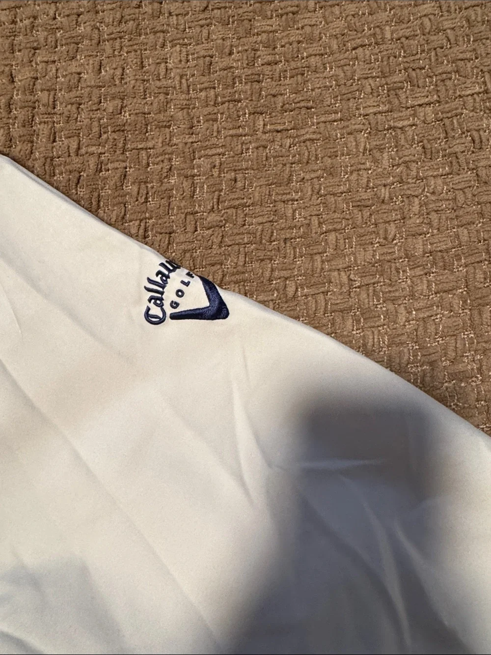 Vintage Callaway Cream V-Neck Golf Pullover